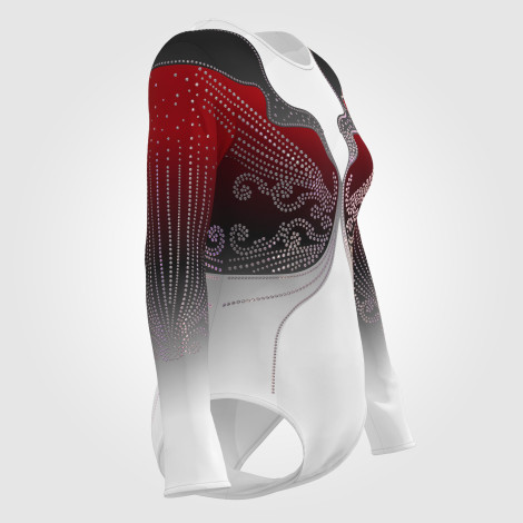 gymnastics outfits store red 3
