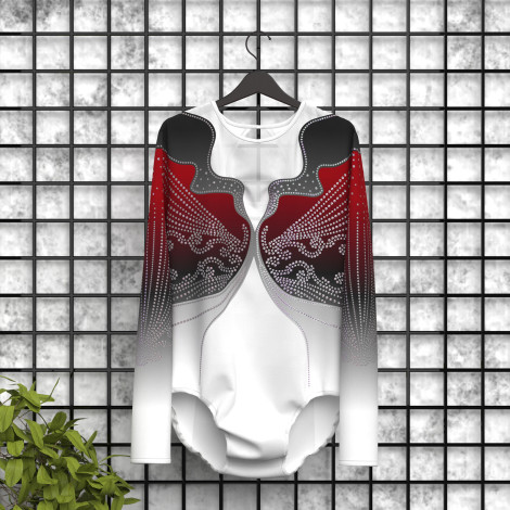 gymnastics outfits store red 5