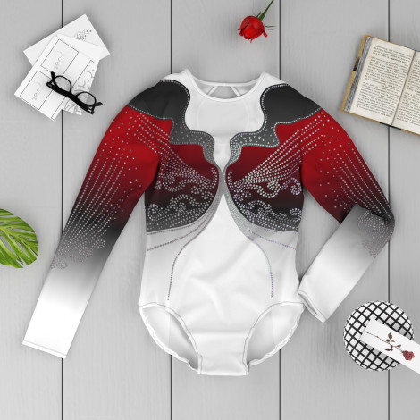 gymnastics outfits store red 6