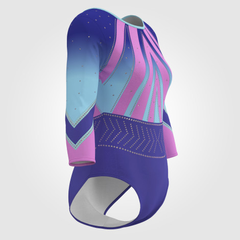womens green leotard gear blue 3