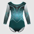 teens dark green gym leotard dark green