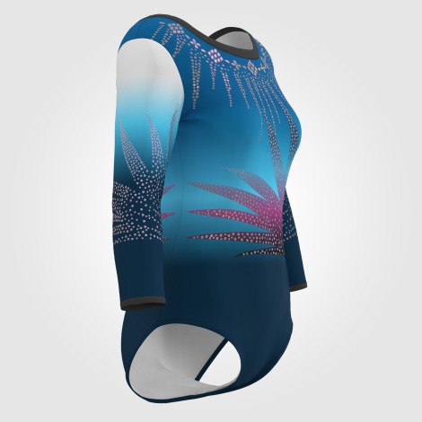 adult blue competition gymnastics leotards blue 3