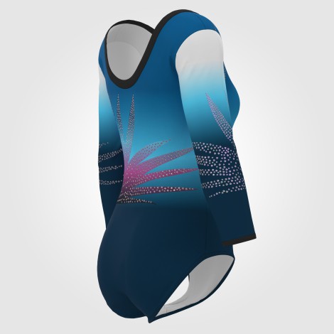 adult blue competition gymnastics leotards blue 4