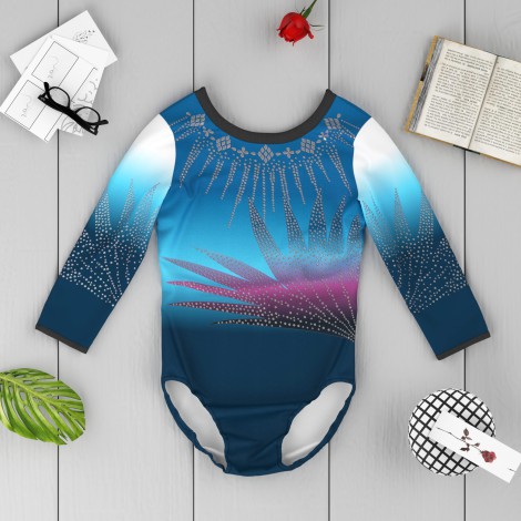 adult blue competition gymnastics leotards blue 6
