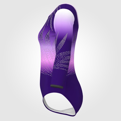 adult blue competition gymnastics leotards purple 2