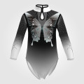 blue competition gymnastic leotards for teens black