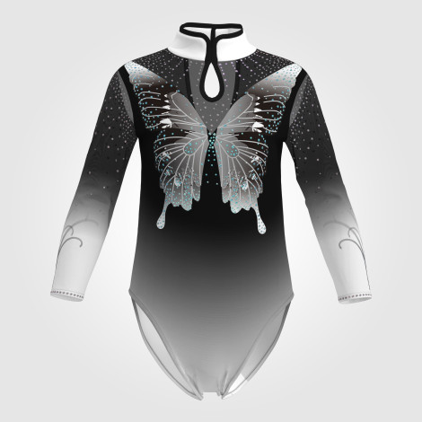 blue competition gymnastic leotards for teens black 0