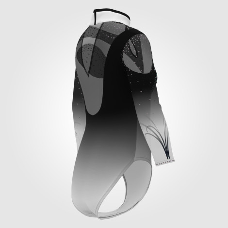 blue competition gymnastic leotards for teens black 4