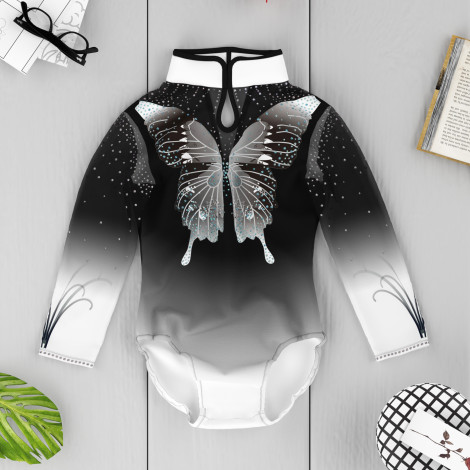 blue competition gymnastic leotards for teens black 6