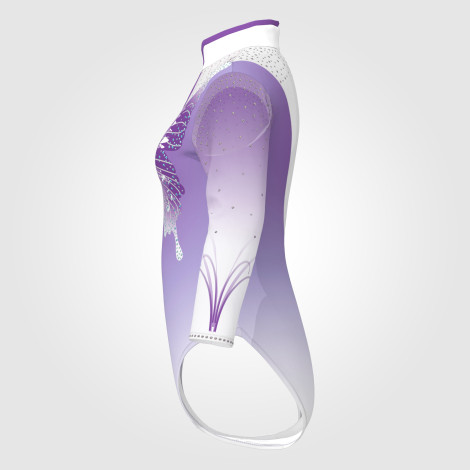 blue competition gymnastic leotards for teens purple 2