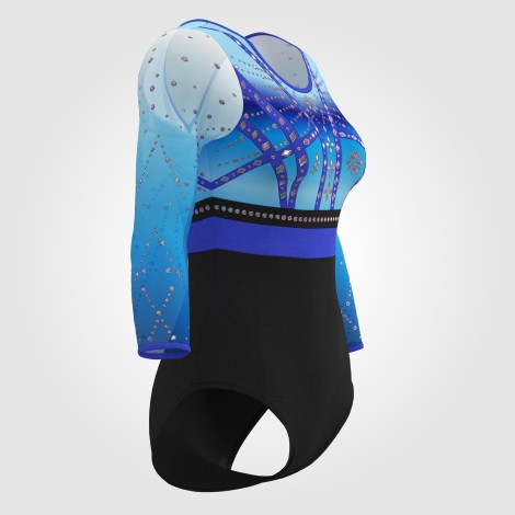 adult olympic gymnastics gear blue 3