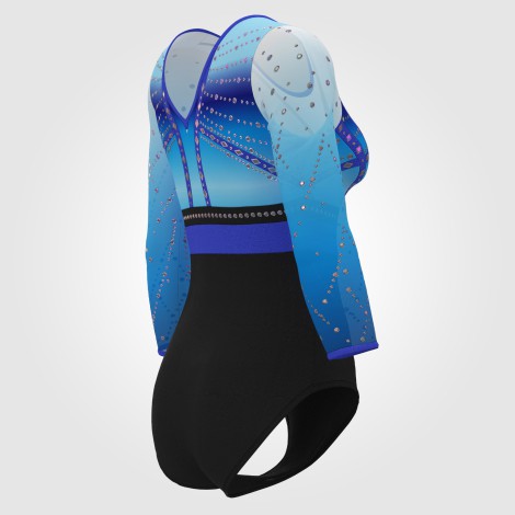 adult olympic gymnastics gear blue 4