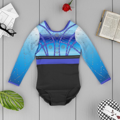 adult olympic gymnastics gear blue 6