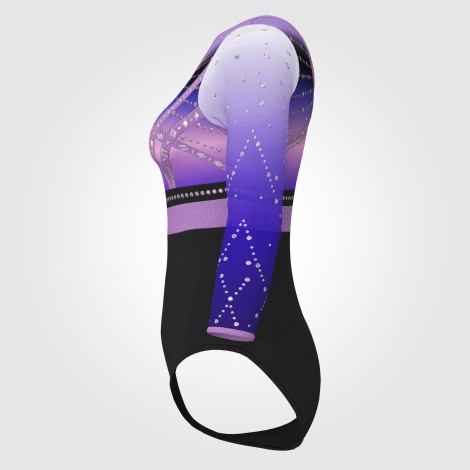 adult olympic gymnastics gear purple 2