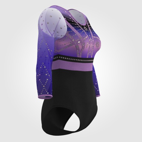 adult olympic gymnastics gear purple 3