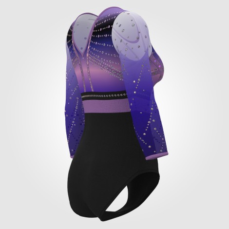 adult olympic gymnastics gear purple 4
