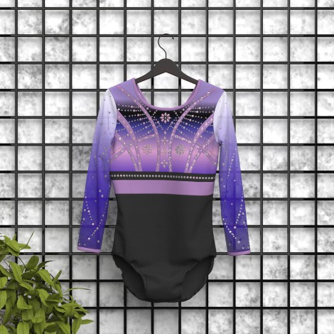 adult olympic gymnastics gear purple 5