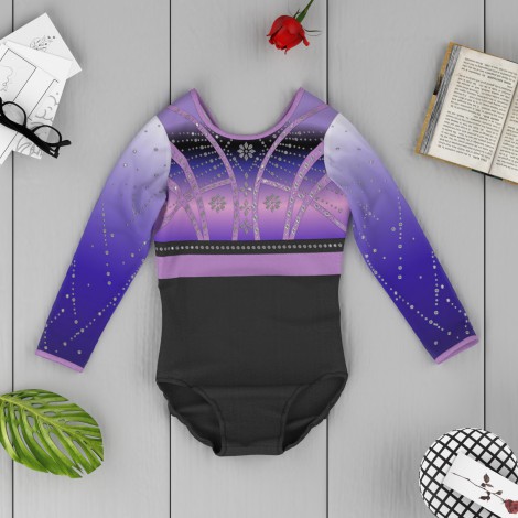 adult olympic gymnastics gear purple 6
