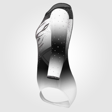 white olympic gymnastics apparel black 2
