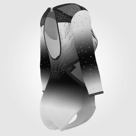 white olympic gymnastics apparel black 4