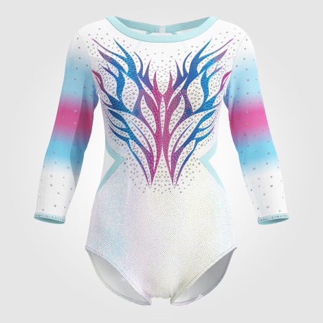 white olympic gymnastics apparel white 0