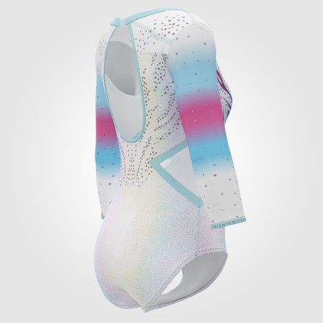 white olympic gymnastics apparel white 4