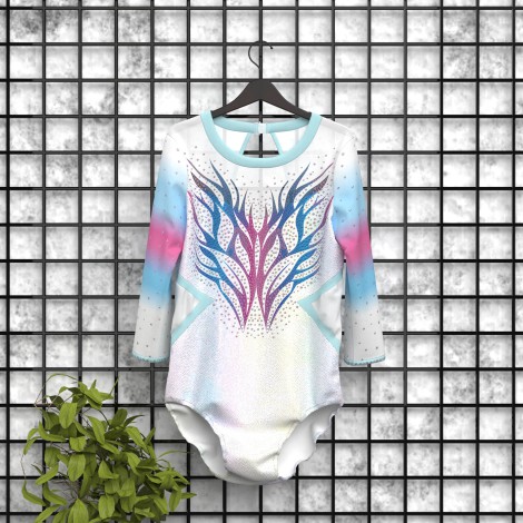 white olympic gymnastics apparel white 5