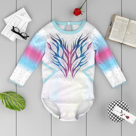 white olympic gymnastics apparel white 6