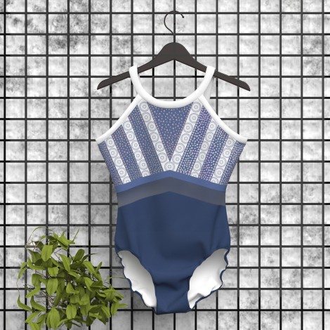 modest blue gymnastics set for home blue 5