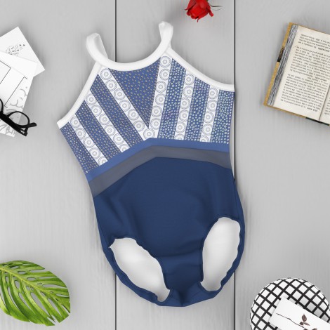 modest blue gymnastics set for home blue 6