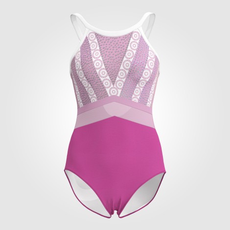 modest blue gymnastics set for home pink 0