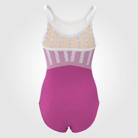 modest blue gymnastics set for home pink 1