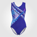 customize cute gymnastic leotards blue