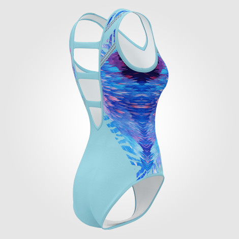 customize cute gymnastic leotards sky blue 3