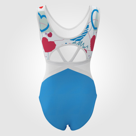 custom blue ladies gymnastics leotards blue 1