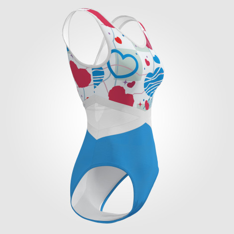 custom blue ladies gymnastics leotards blue 3