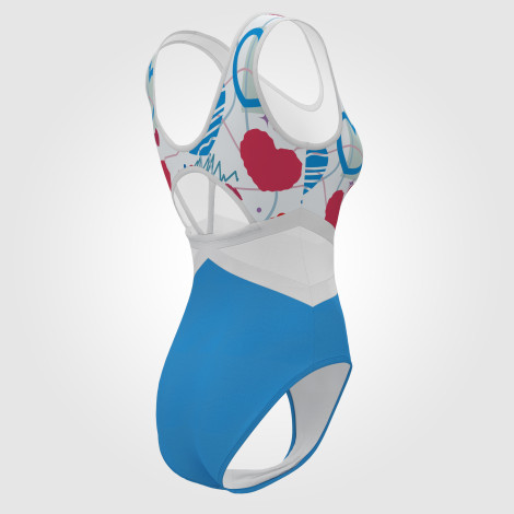 custom blue ladies gymnastics leotards blue 4