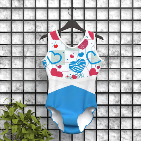 custom blue ladies gymnastics leotards blue 5