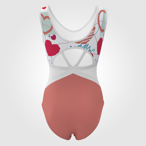 custom blue ladies gymnastics leotards light pink 1