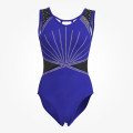 women royal blue gymnastics suits blue