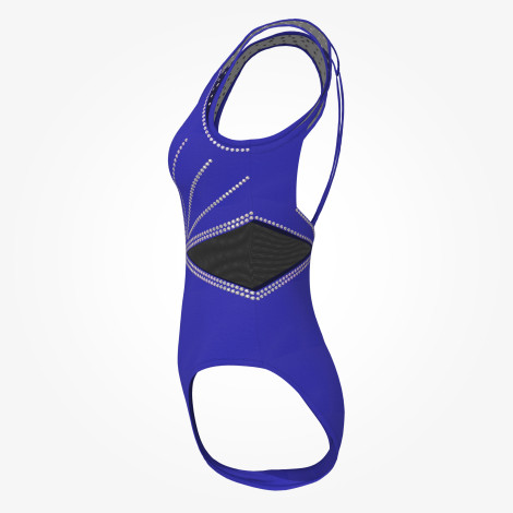 women royal blue gymnastics suits blue 2