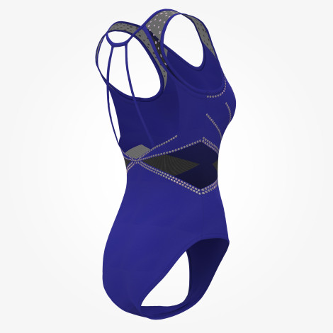 women royal blue gymnastics suits blue 4