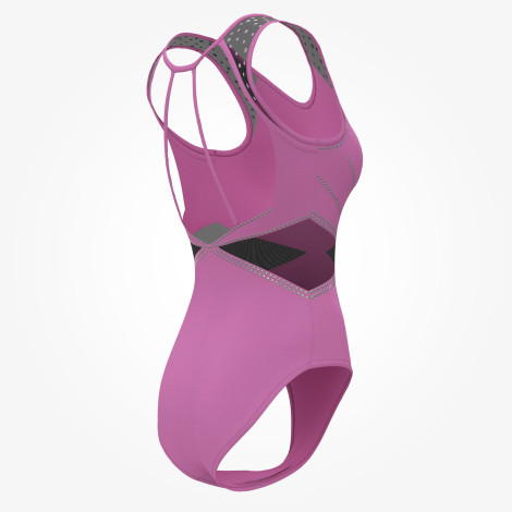 women royal blue gymnastics suits pink 4