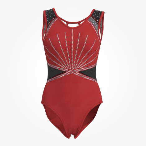 women royal blue gymnastics suits red 0