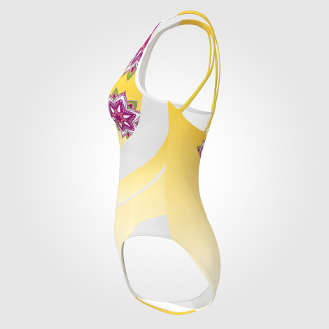 childrens black bulk gymnastics leotards yellow 2