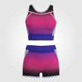 childrens gymnastics leotard with shorts pink