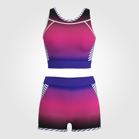 childrens gymnastics leotard with shorts pink 0