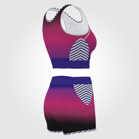 childrens gymnastics leotard with shorts pink 4