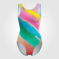 infant blue and white gymnastics leotards pink