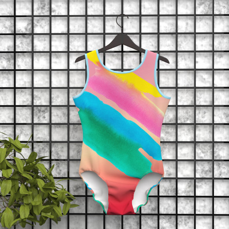 infant blue and white gymnastics leotards pink 5